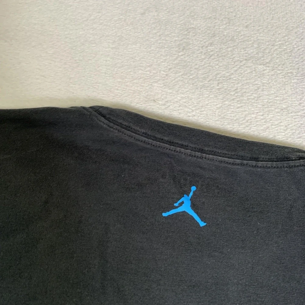 Jordan Michael Jordan Shirt Mens XL Black UNC Tar Heels Basketball Oversized Tee